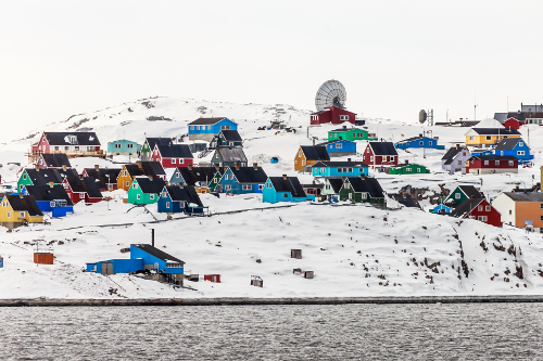 Población de Aasiaat en Groenlandia