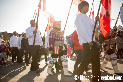 Celebración de la fiesta nacional en Groenlandia