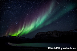 Aurora boreal en Groenlandia